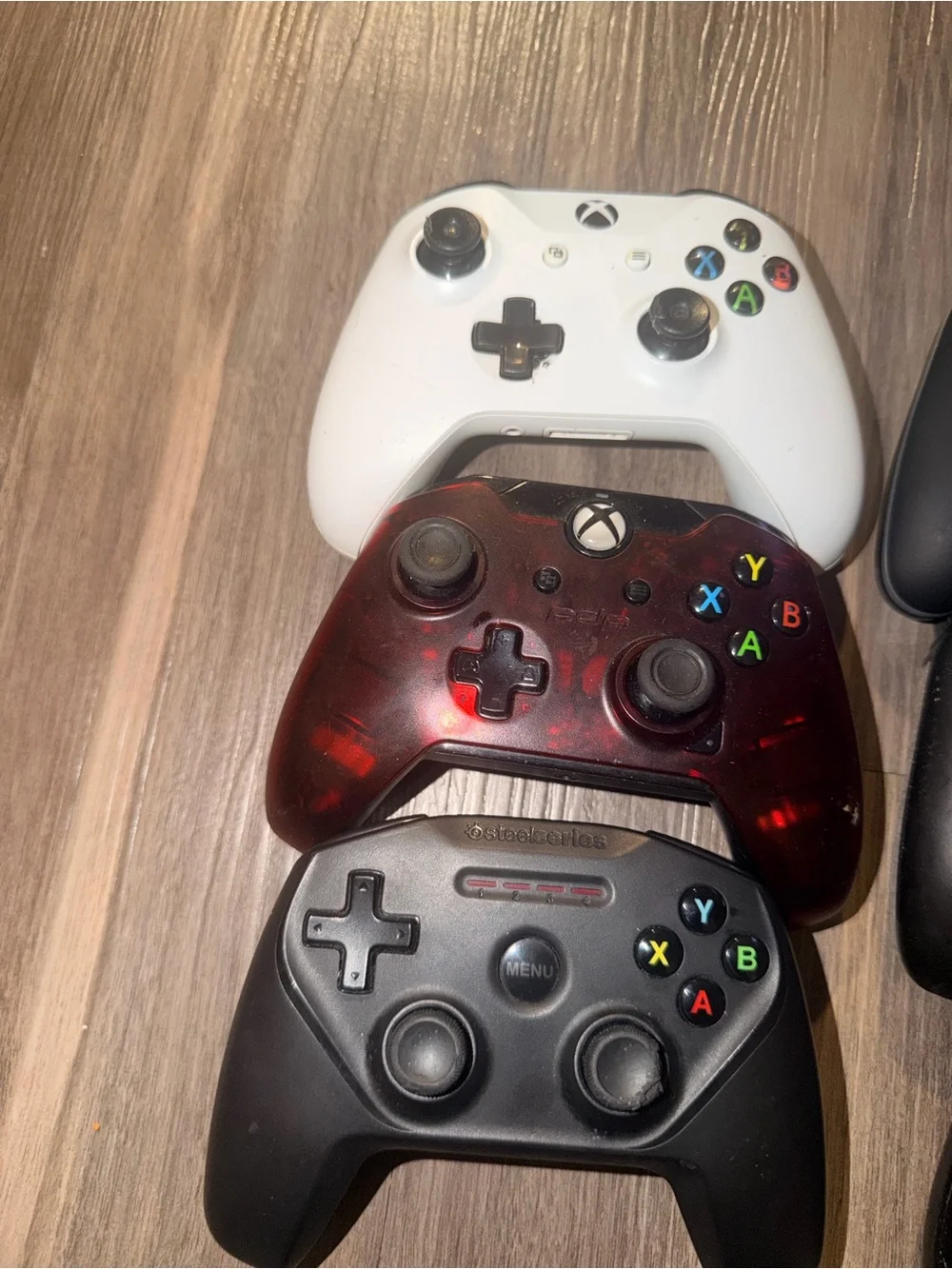 Lot of 6 Xbox Controllers Microsoft‎ PowerA PDP SteelSeries